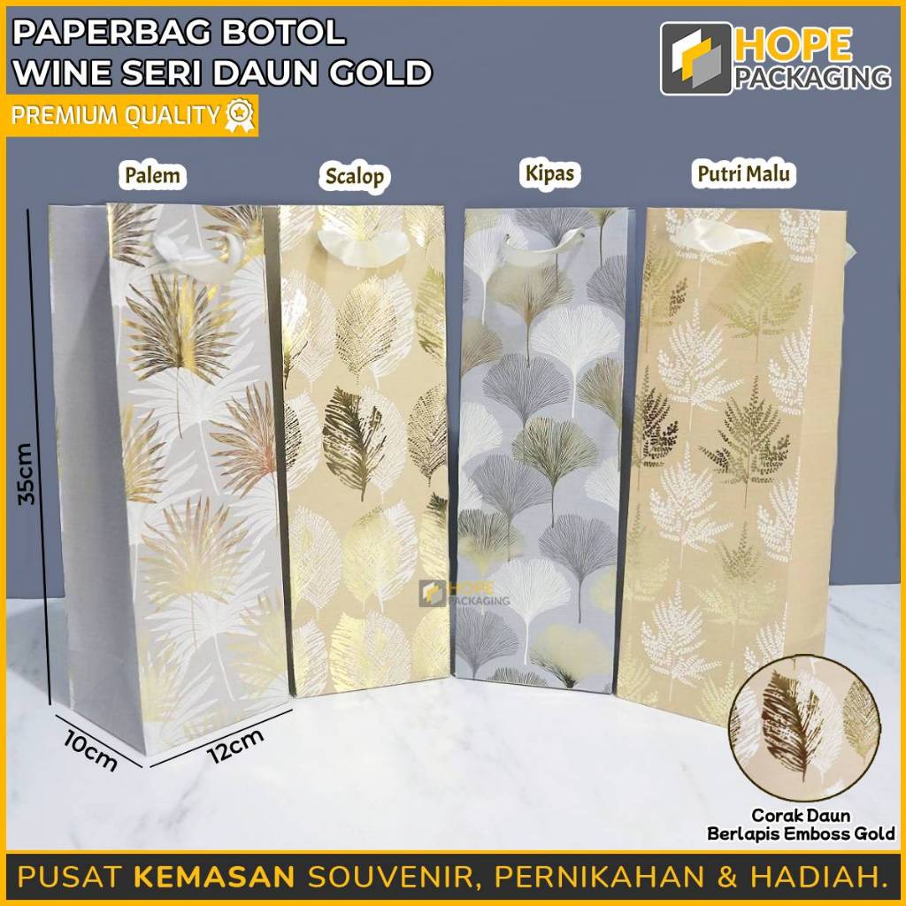 

(Promo Termurah)Paperbag Botol Wine Glitter/ Paperbag Botol/ Hampers Hadiah