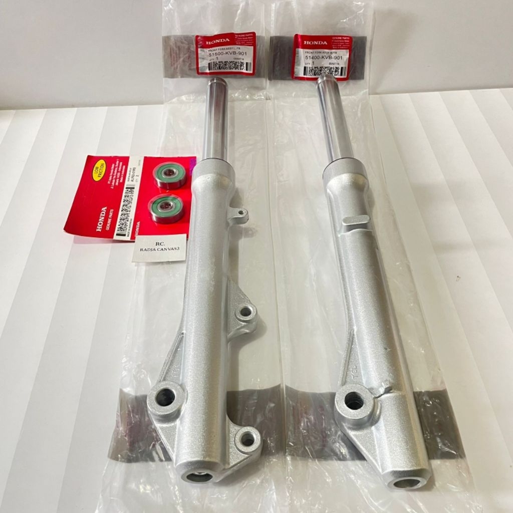 As Shock depan plus Tabung komplit plus Bering laher roda depan 2pics KVB Honda Vario 110 karbu,Vari