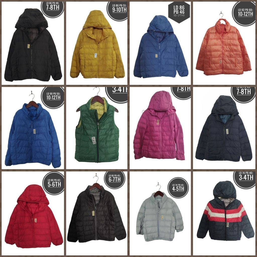 [Whispers] Jaket ultralight bulu angsa uniqlo anak