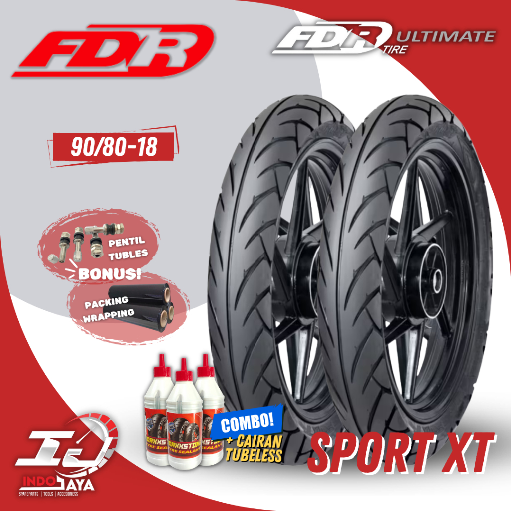 [READY COD] BAN FDR SPORT XT RING 18 / BAN FDR TUBELESS SPORT XT  ( 90/80-18 ) BAN FDR TUBLES RING 1