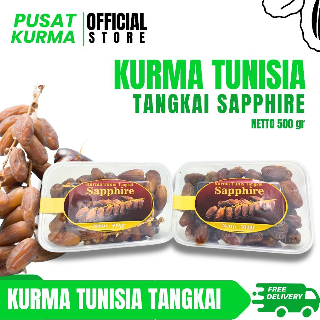

SAPPHIRE KURMA TUNISIA TANGKAI 500 gram | pusatkurmabali
