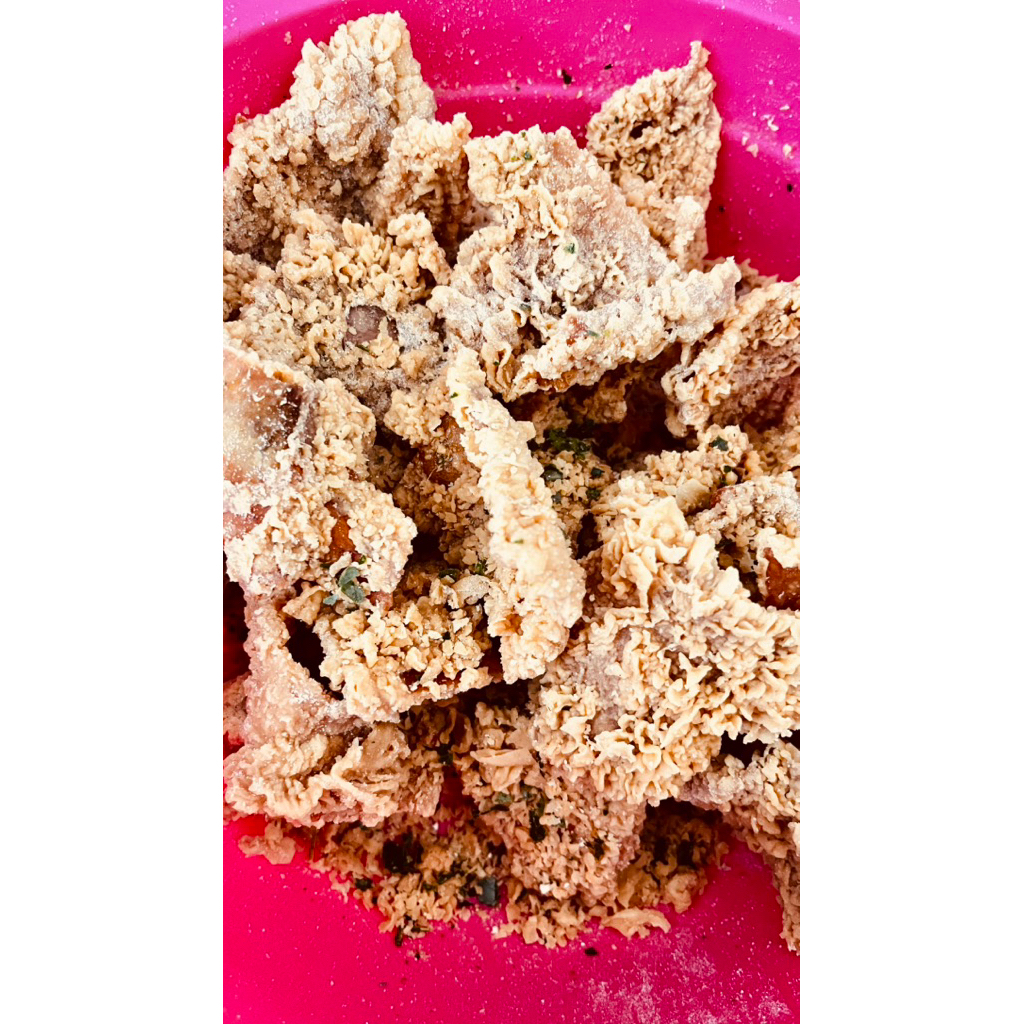 

kulit ayam crispy daun jeruk kemasan 150gr oliviacamilan snack & food - makanan& snack - cp