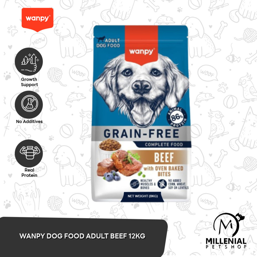 Wanpy Grain Free Dog Food Makanan Anjing 12 KG