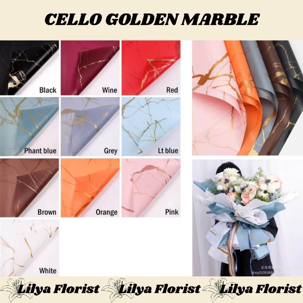 

CELLOPHANE GOLDEN MARBLE