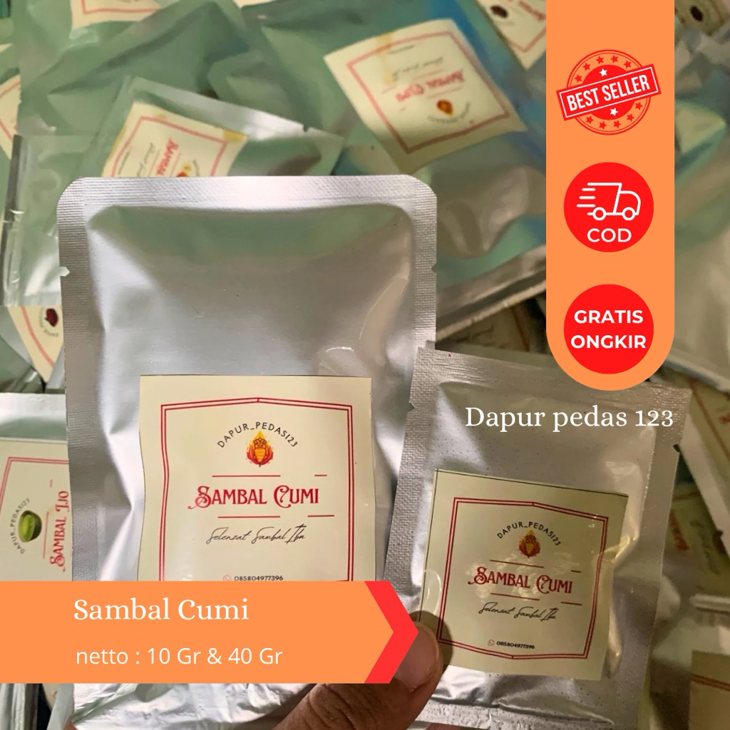 

(COD) Sambal cumi I Sambal Cumi Kemasan I Sambal cumi Praktis
