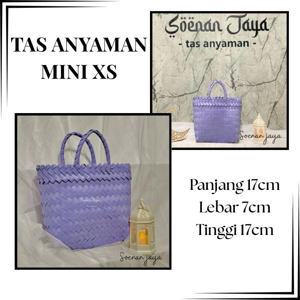 Tas Anyaman MINI XS / Tas mini xs untuk souvenir pernikahan /tas hampers