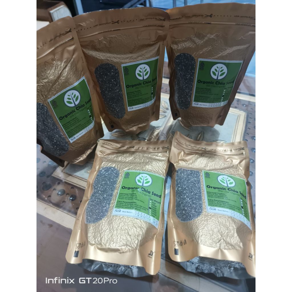 

Premium Organic Chia Seed 250 Gram Kemasan FoodGrade