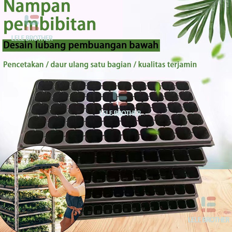 LELE12PCSPot Tray Semai Bibit BenihPot BibitSeedling Pot 213257298151282 Lubang KODE U3D4