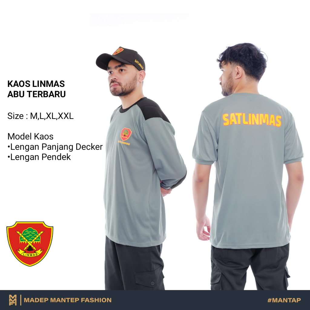 Kaos Linmas Abu Terbaru Kaos Satlinmas Lengan Panjang Abu Kaos Linmas Decker Kaos Linmas Terbaru MMF