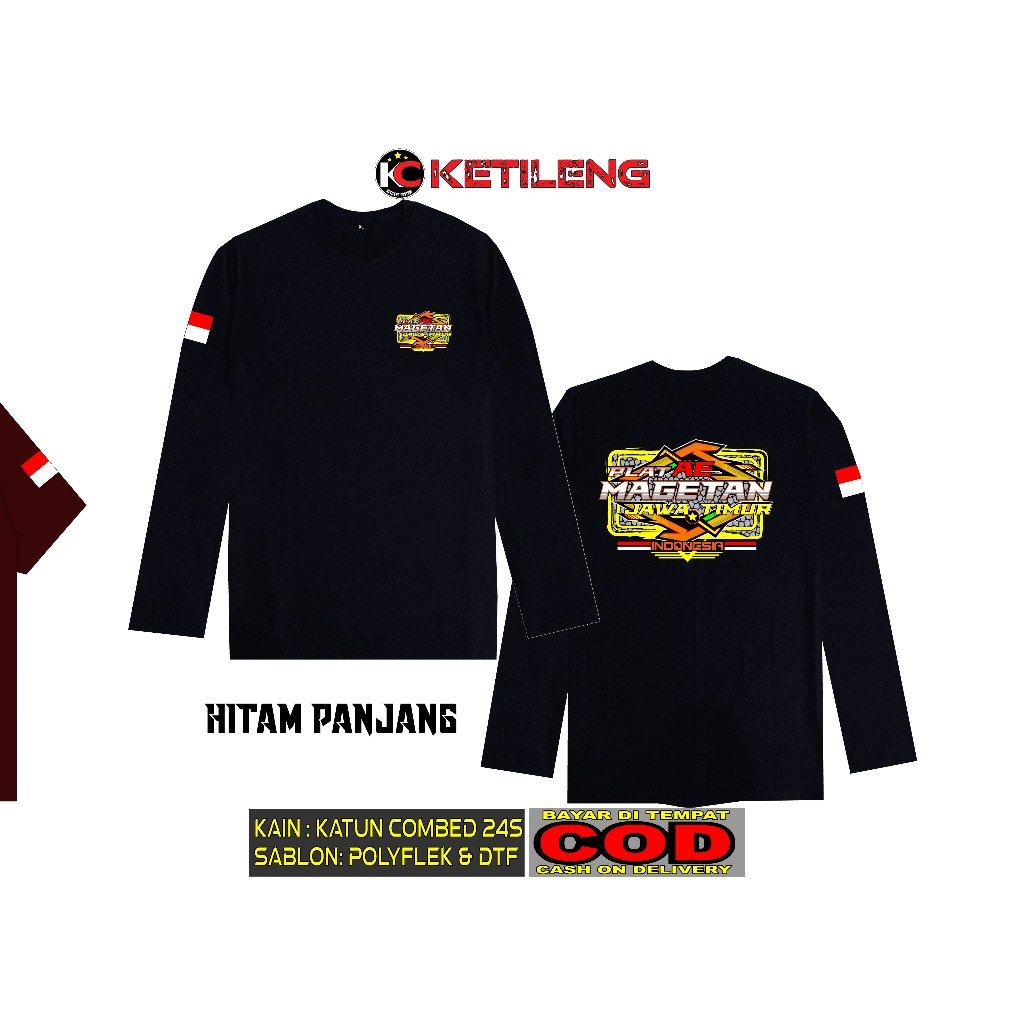 KAOS PLAT AE MAGETAN M2 BAHAN COTTON COMBED 24S TEBAL BISA COD KAOS DISTRO KAOS KEREN
