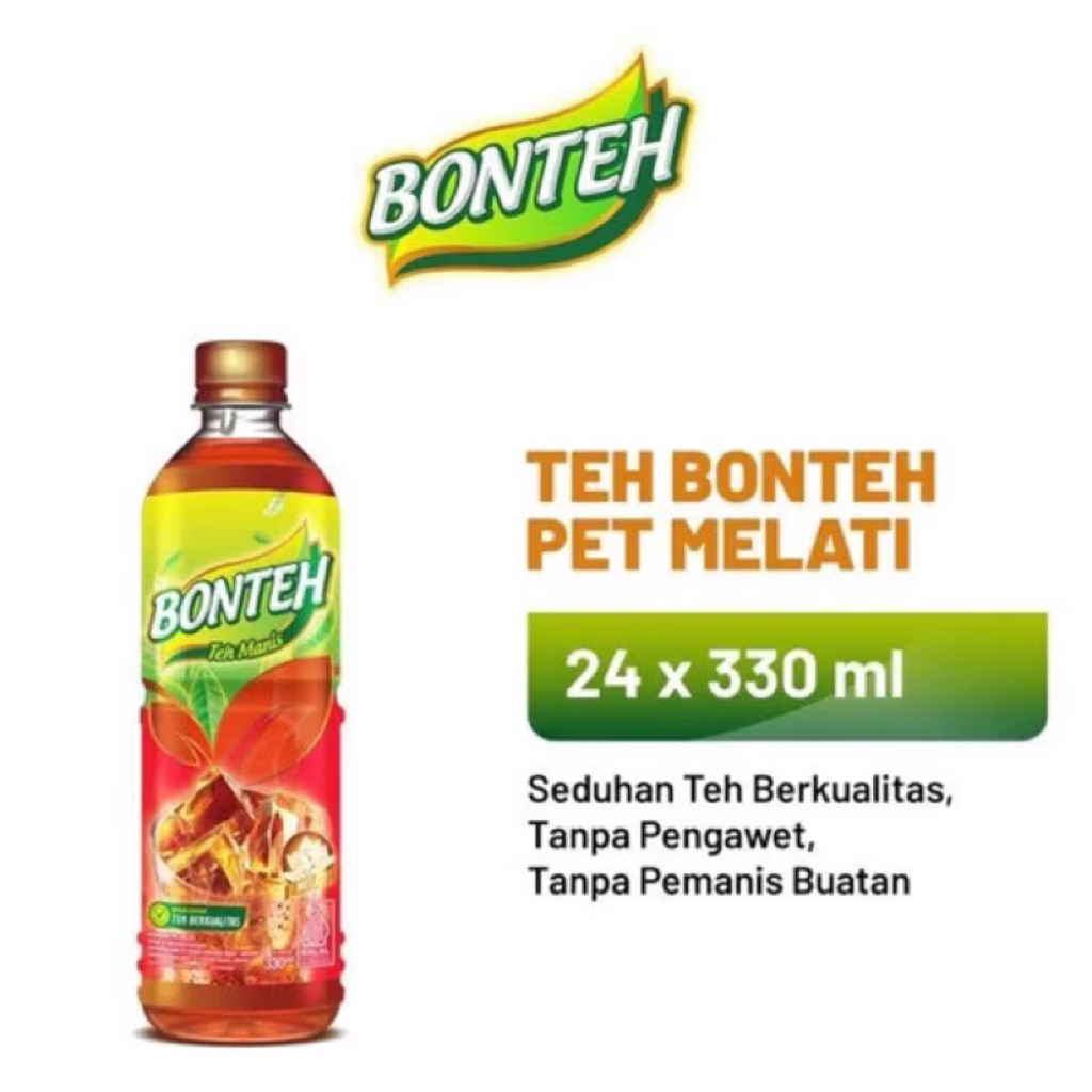 

( 1 Dus ) Bonteh Teh manis aroma melati 1 dus isi 12 botol