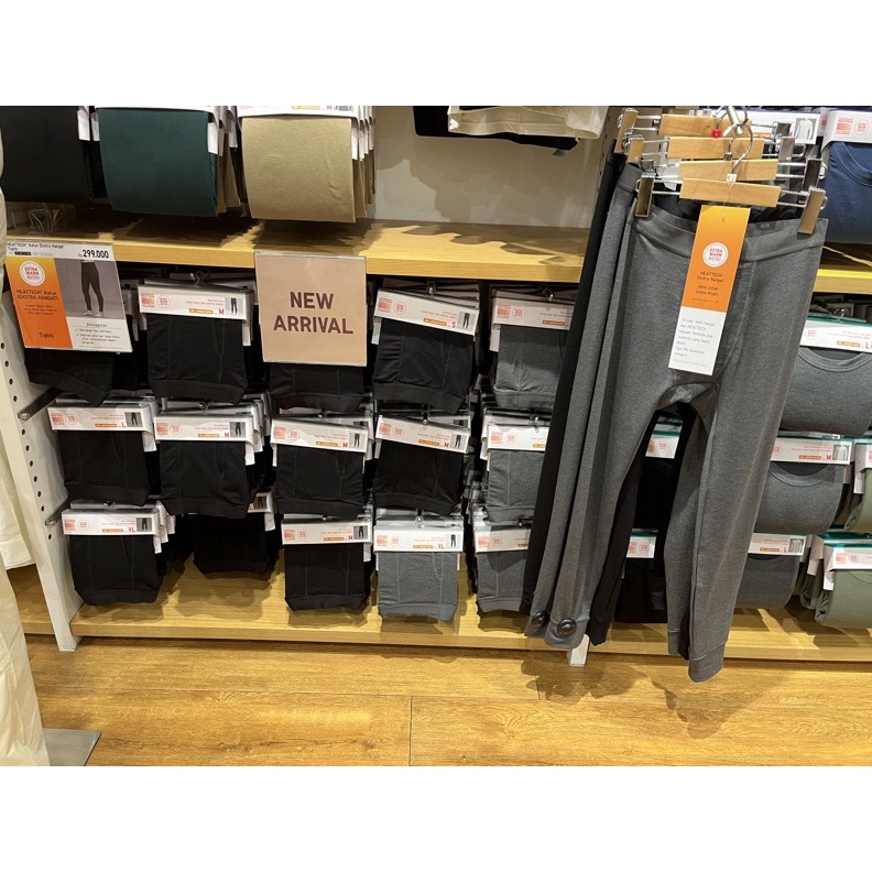 KODE H27V HeatTech Katun Pakaian Dalaman Tights Legging Extra Warm Extra Hangat Cowok Uniqlo