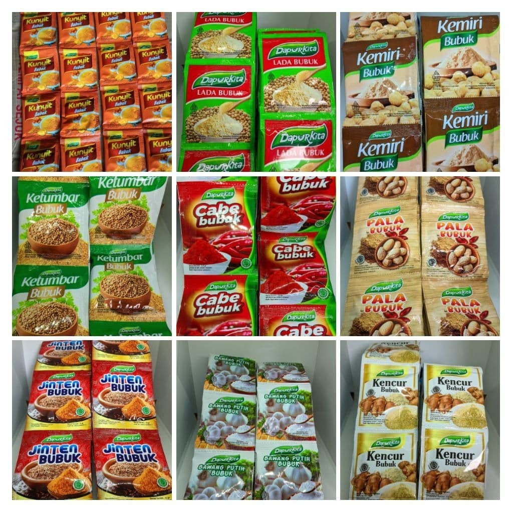 

Dapur kita bumbu dapur kita 1 pack isi 6 rtg