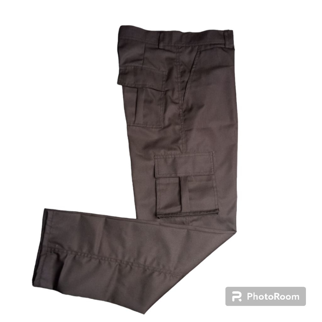 Celana PDL SMP SMA Cargo Saku Kimpul/Seragam Sekolah Pramuka hitam