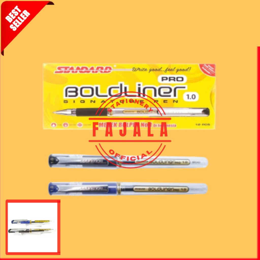 

Pulpen Balliner Pro Standar Hitam / Biru 1 pcs