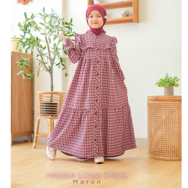 Umma.daily | HANNA Longdress | GAMIS ANAK | DRESS anak perempuan usia 3-11 tahun