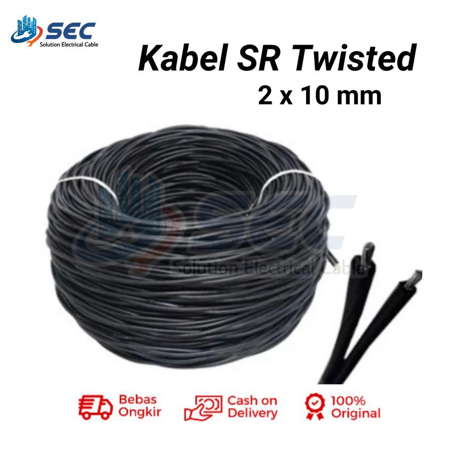 Kabel Twisted 2x10 mm / Kabel SR 2x10 / Kabel Twist SR 2 x 10mm Biasa