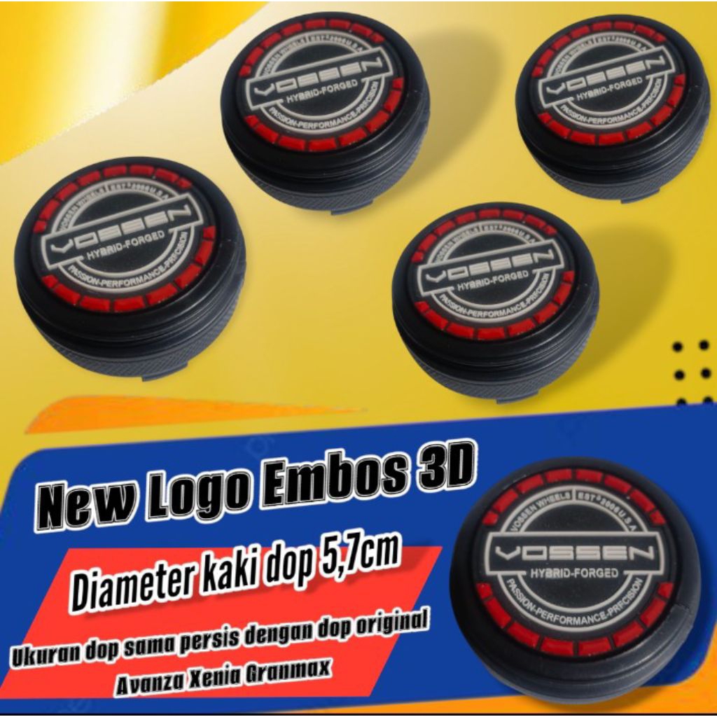 Dop Tutup As Roda Velg Universal Diameter 5,8cm Velg Ring 14 15 16 17 18 Volk Rays Avanza Xenia