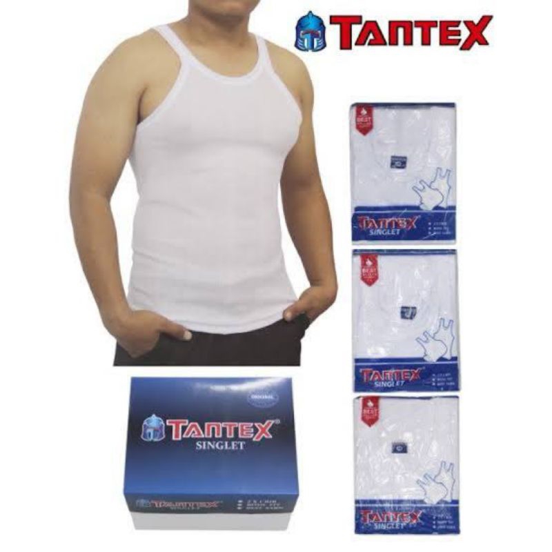 3pc Singlet Pria Tantex Putih