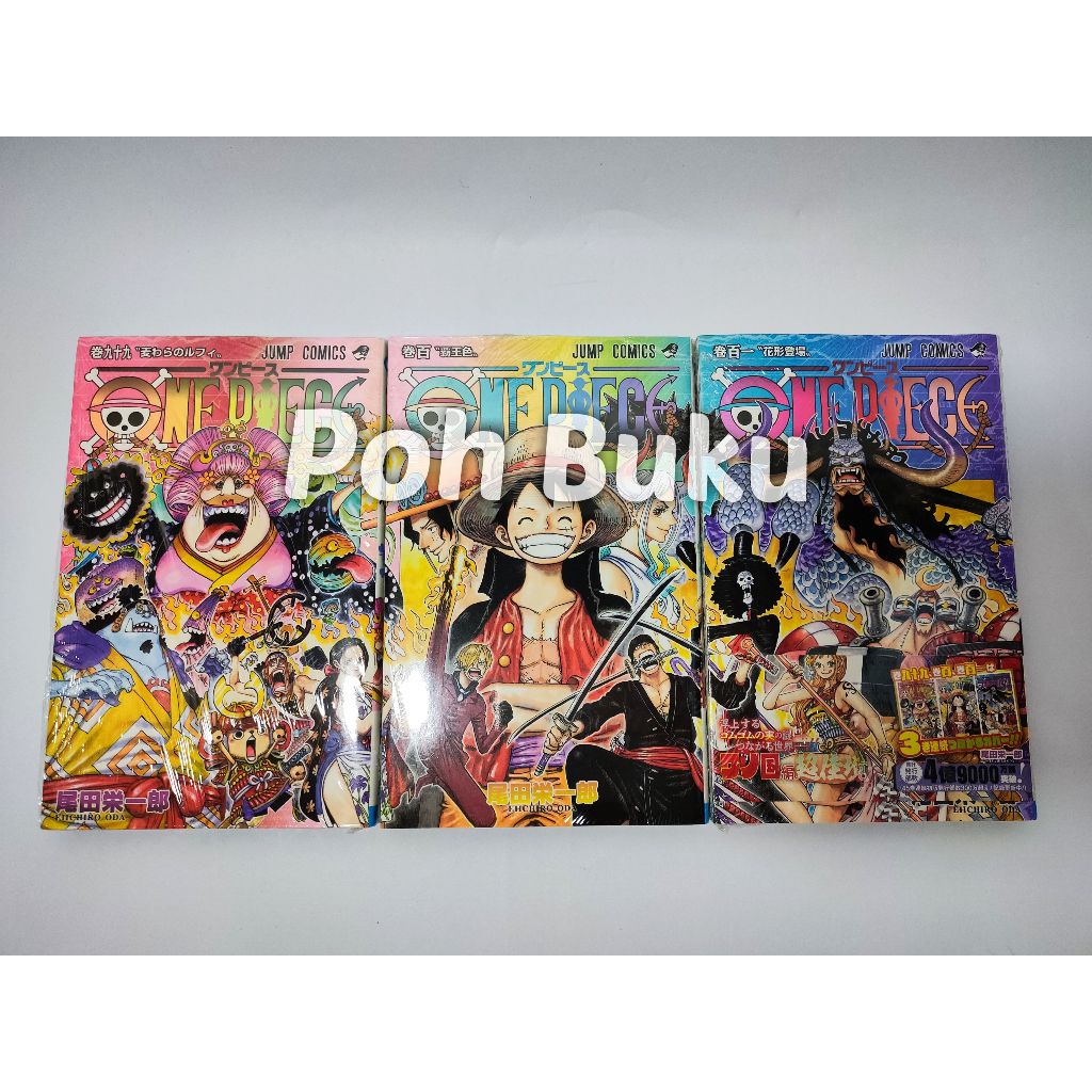 Komik Import One Piece Vol 99, 100, 101 Jepang by Eiichiro Oda
