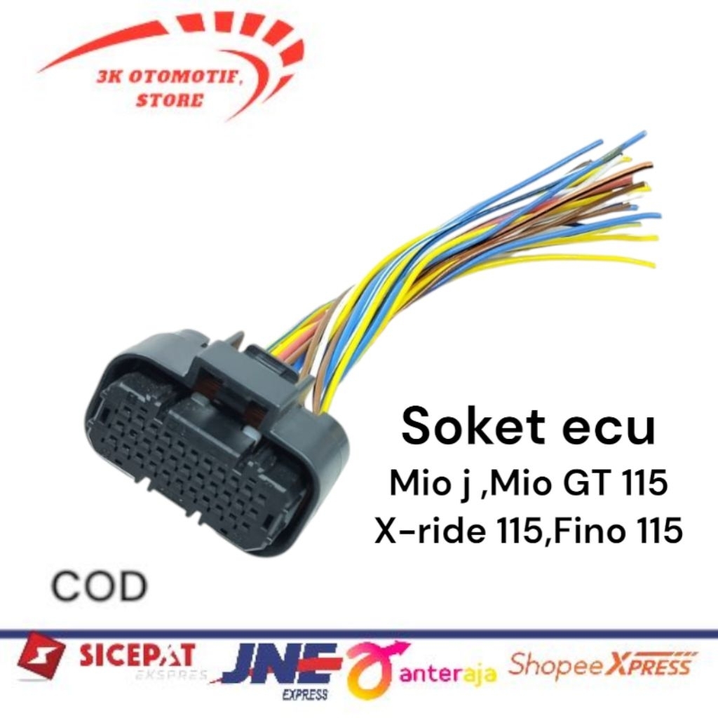 soket ecu kabel soket ecu  Mio j,Mio gt115, X-Ride 115 Fino 115