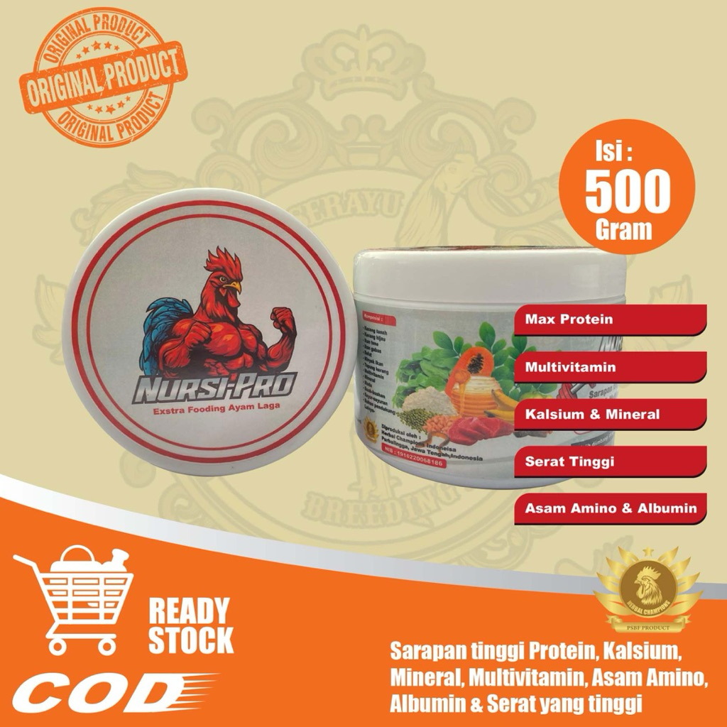 Nursi Pro Extra Fooding Ayam Aduan || Nursi-Pro Sarapan Tinggi Protein Untuk Ayam Aduan