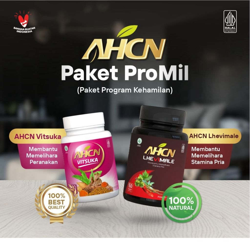 PAKET PROMIL AHCN - Obat Kesuburan Pria & Wanita