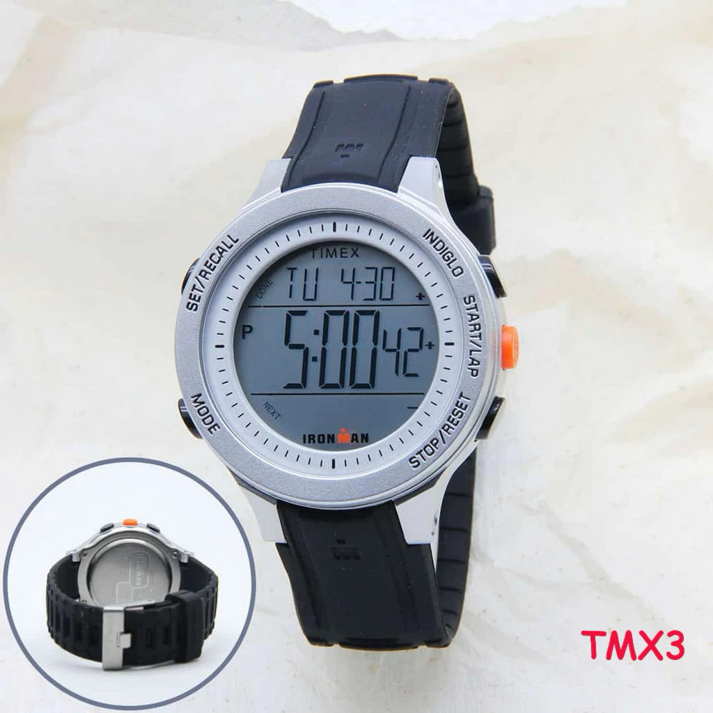 Jam Tangan Best Seller Pria TIMEX IRON MAN Digital Tali Rubber