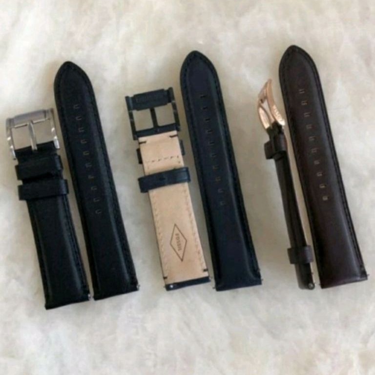 KODE I62J Strap kulit fossil tali jam fossil original 22 mm tali jam tangan asli