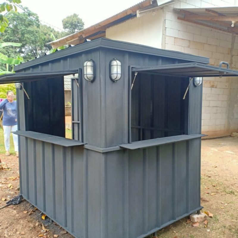 booth semi container