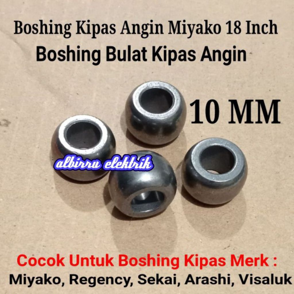 Boshing Bulat Kipas Angin Miyako Besi 18 Inch Diameter As 10 MM