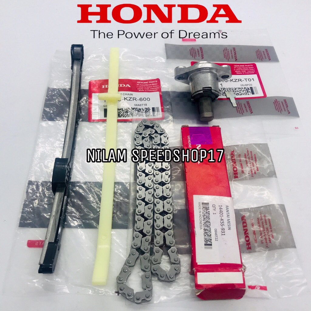 PAKET 3 ITEM TONJOKAN+RANTAI+KARET TENSIONER HONDA VARIO 125 FI OLD VARIO 125/150 LED OLD PCX 150 VA