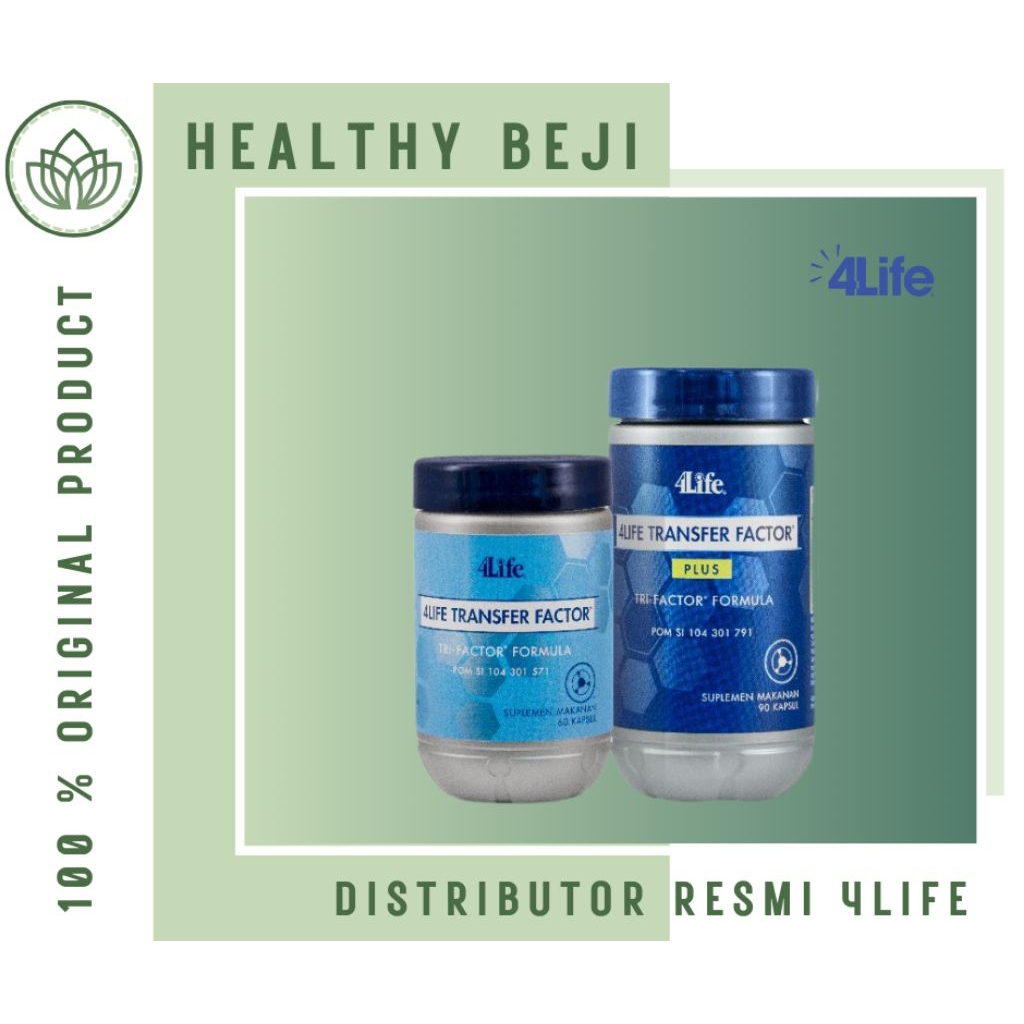 Paket Bundling 2 Produk 4Life Transfer Factor Tri Factor Formula 60 Kapsul dan Transfer Factor Plus 