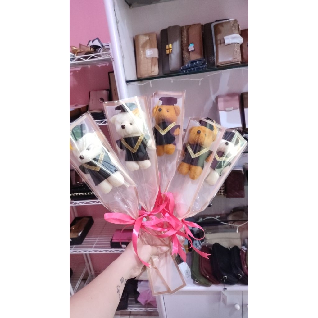 BUKET BONEKA WISUDA MINI UNTUK ANAK ANAK