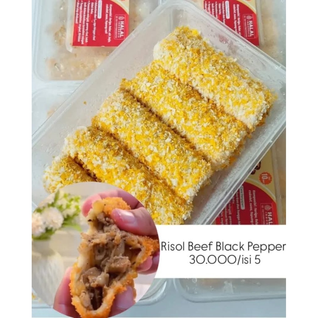 

Risol Slice Beef Black Pepper isi 5