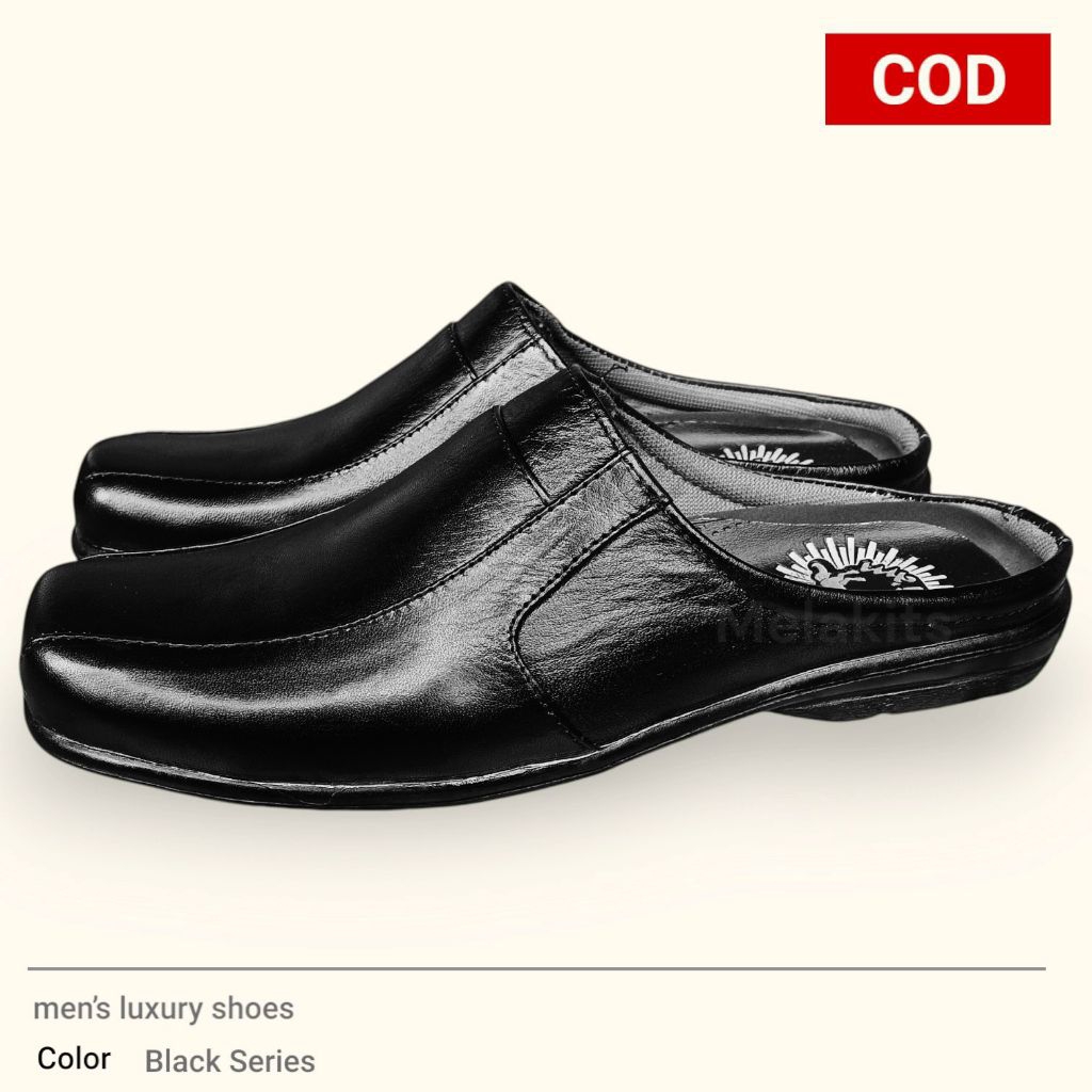 Sepatu Sandal Pria Kulit Asli Sepatu Bustong Pria Asli Kulit