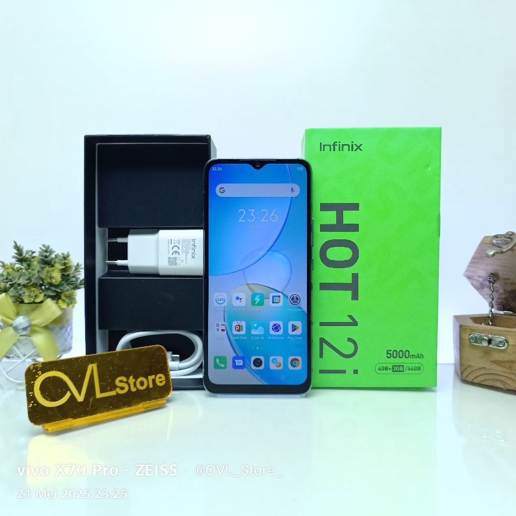 Infinix Hot 12i RAM 4/64 GB HP Second Original Bergaransi