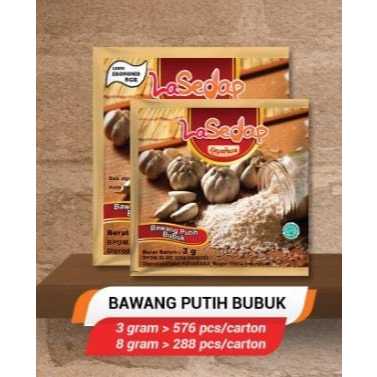 

Bawang Putih Bubuk Lasedap (12Pcs)