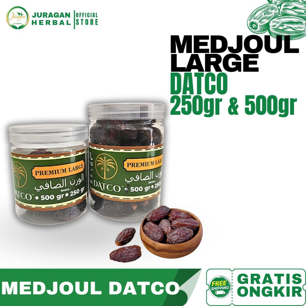 

Kurma Medjol Large Palestine Premium | DATCO | Medjool Dates Premium | 250gr & 500gr