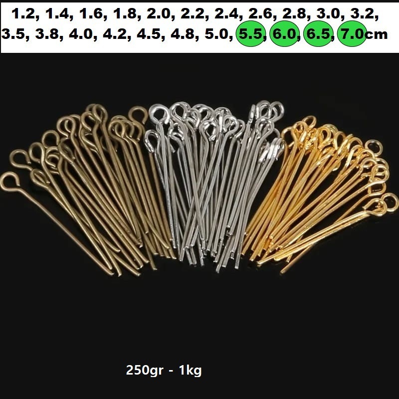 Paku 9 /Eyepin/ Uk 5.5 - 7.0cm/Harga per 250-1kgr