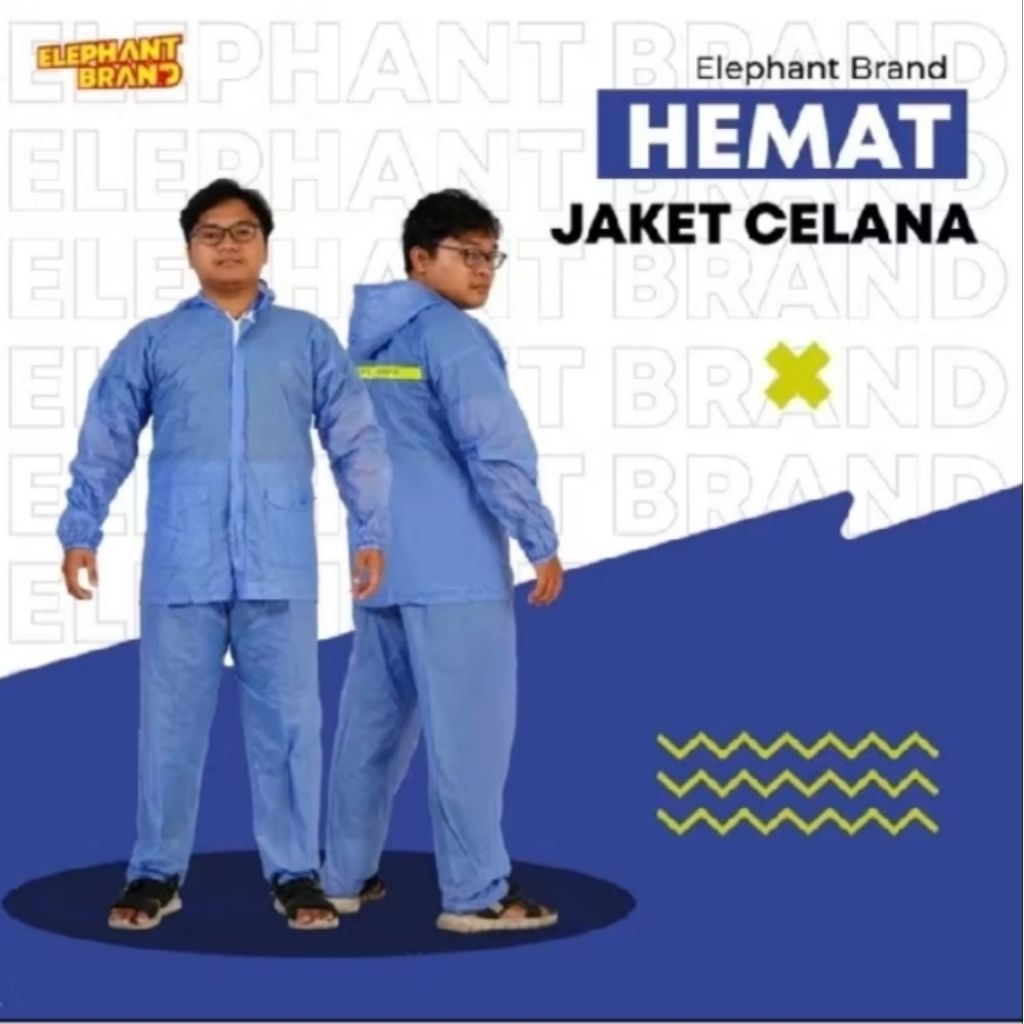 Jas Hujan Jaket Celana Hemat Elephant brand