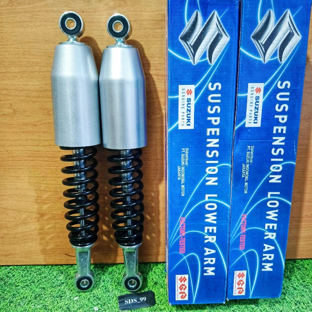 Shock breaker Belakang 1set Suzuki Shogun 110/ Shogun 110 New/Shogun 110R Asli ORI SGP