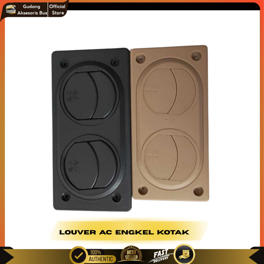 Louver Ac Engkel Kotak/2 Lubang Kisi AC bus/Kisi AC pendingin Bus