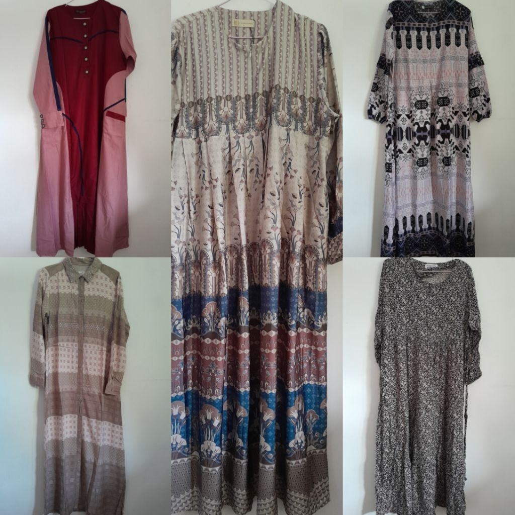 PRELOVED DRESS GAMIS BIABYZASKIA NOVELMICE NOUNES DASTER RAYON