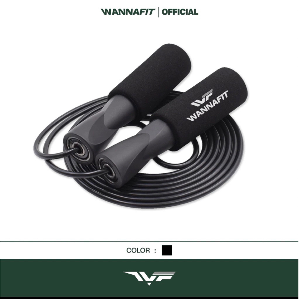 DISKON WANNAFIT SKIPPING FITCOACH SKIPPING FITCOACH WANNAFIT 2,5M JUMP ROPE SPEED OLAHRAGA LOMPAT