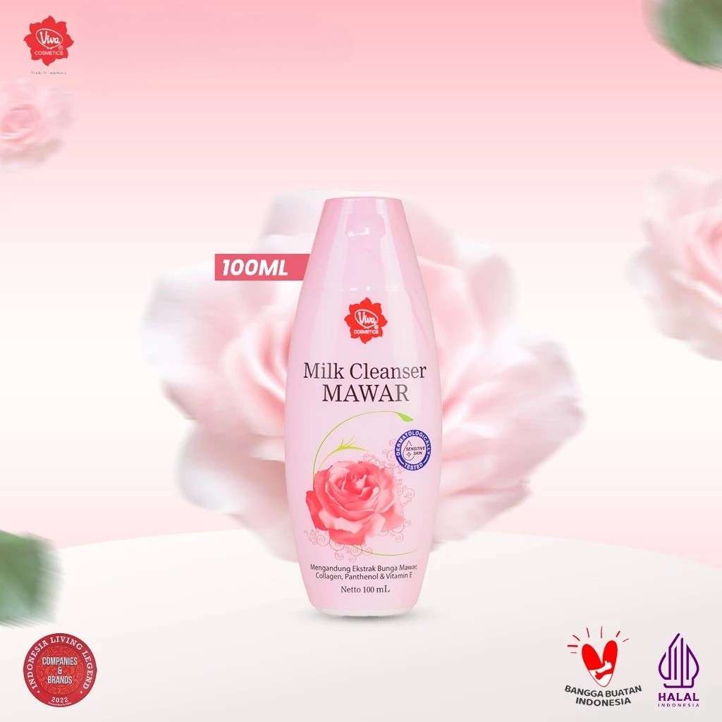 Viva Milk Cleanser Mawar / Viva Milk Cleanser 100ml
