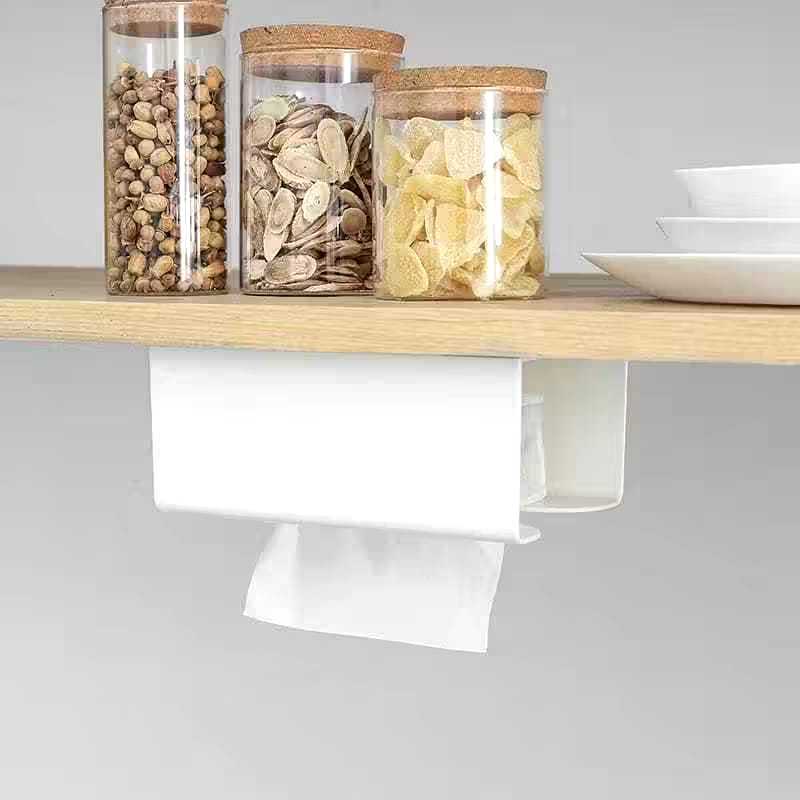 KOTAK TISU TEMPEL DINDING / TEMPAT TISU TEMPEL DINDING TOILET MULTIFUNGSI   (ym)