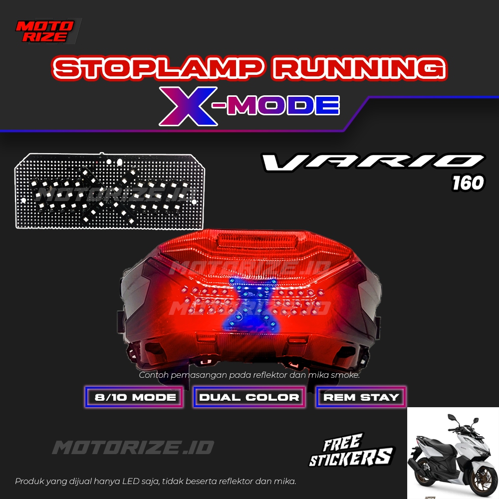 Stoplamp Running X Mode New Vario 160 Lampu Rem LED Motor Variasi Motorize