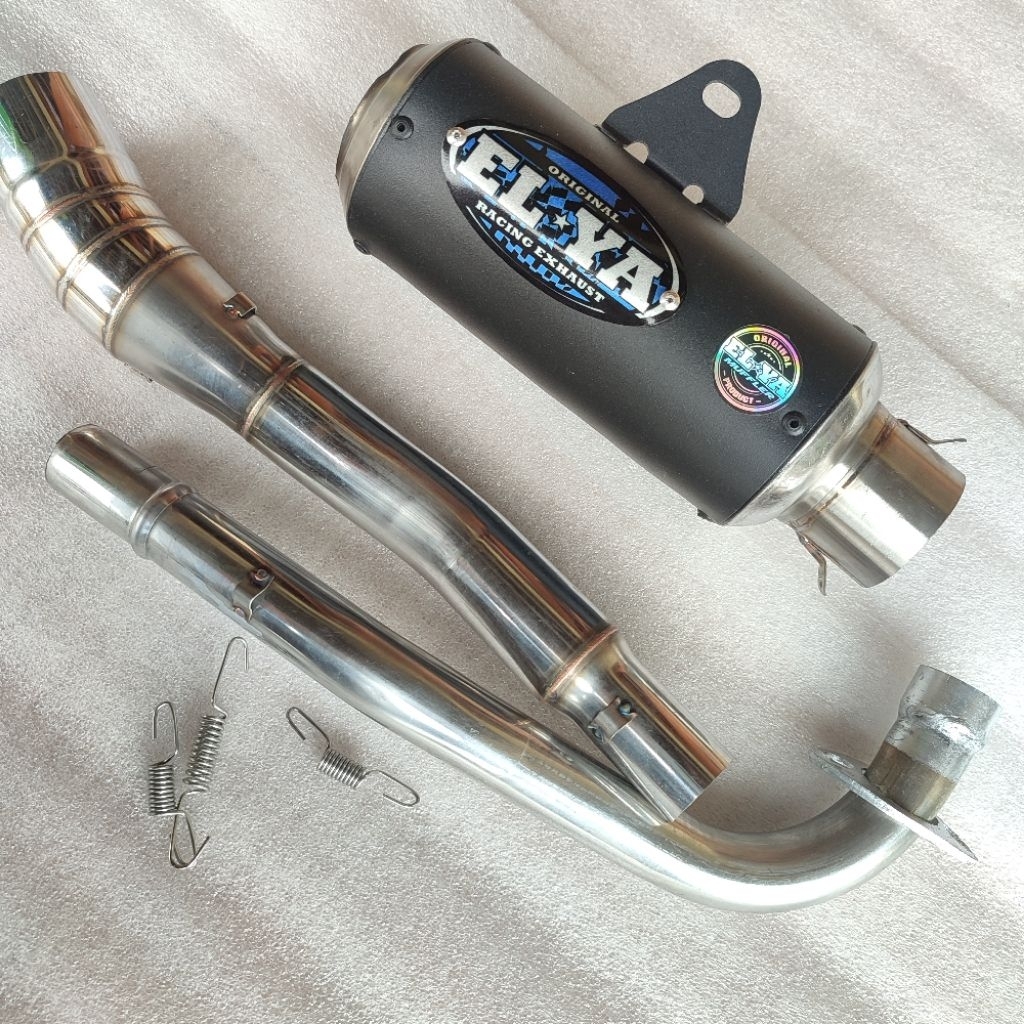 knalpot ELYA ORIGINAL GP1 BLACK COATING tipe dpj pnp all bebek Jupiter vega Astrea grand prima keris