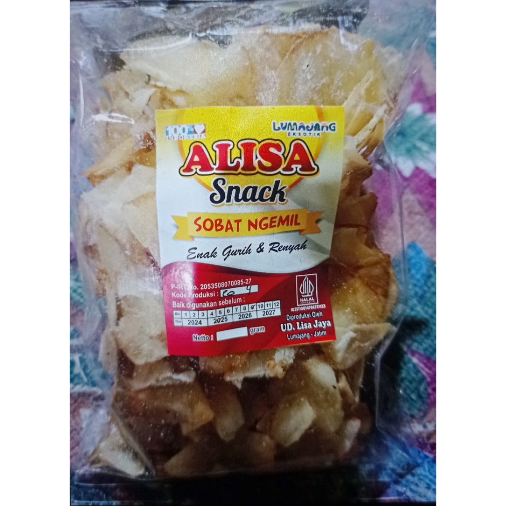 

Keripik Singkong ALISA Snack_Cemilan, Manis, Gurih, dan Renyah